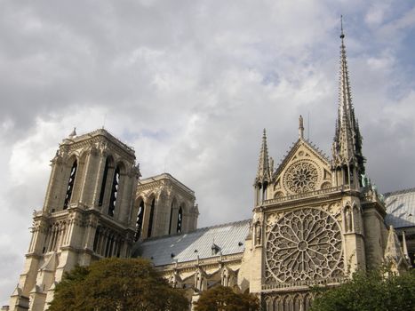 Notre Dame Cathedral in Paris, France