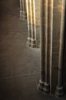 There is detail of pillars from cathedral in Meissen (Germany) - strong and stone