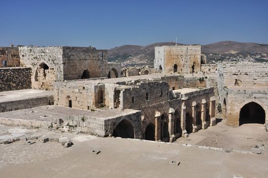 Krak des Chevaliers, transliterated Crac des Chevaliers, is a Crusader fortress in Syria and one of the most important preserved medieval military castles in the world.