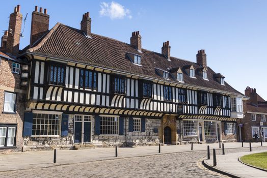 YORK, UK - MARCH 30: Facade of Saint William's College, founded in 1461. March 30, 2013 in York.