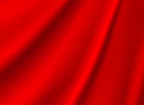 Red Silk Fabric for Drapery Backgrounds