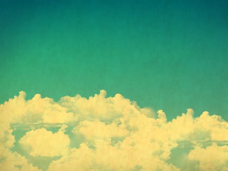 retro image of cloudy sky