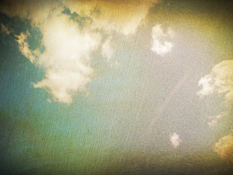 retro image of cloudy sky