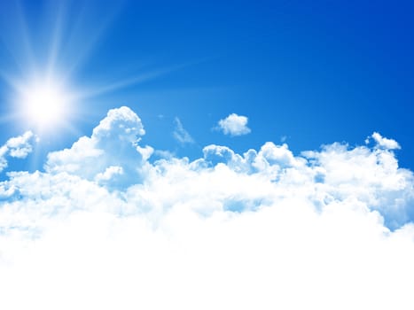 blue sky background