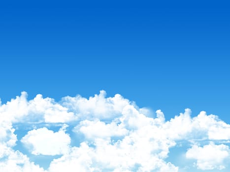 blue sky background with tiny clouds