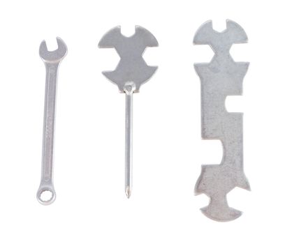 a set of spanners on a white background