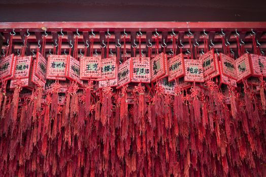 traditional lucky wishes in chinese temple