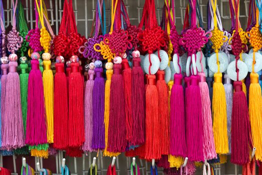 colourful souvenirs in china market