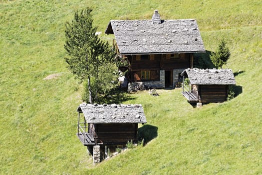 lanscape of alpine mountain in France
