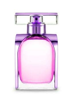 women's perfume in beautiful bottle isolated