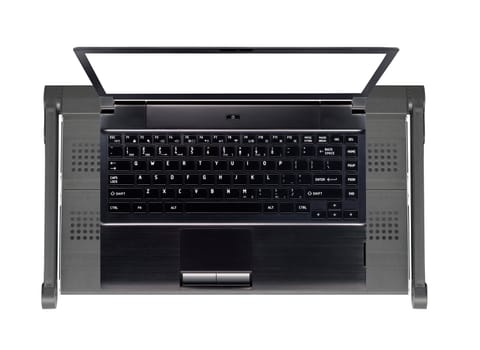 Modern and stylish laptop on stand