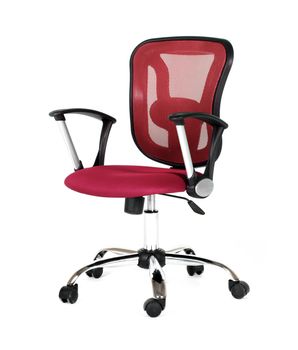 Red office a chair