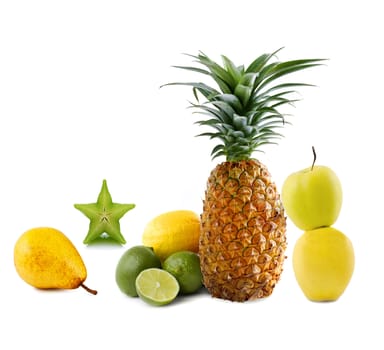 exotic fruits isolated