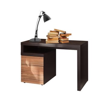 stack  books on the desk with lamp