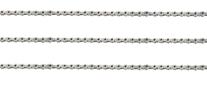 bicycle chains on white background