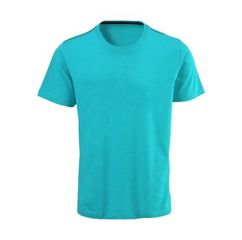 Blue T-shirt isolated on white background