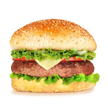 hamburger islolated