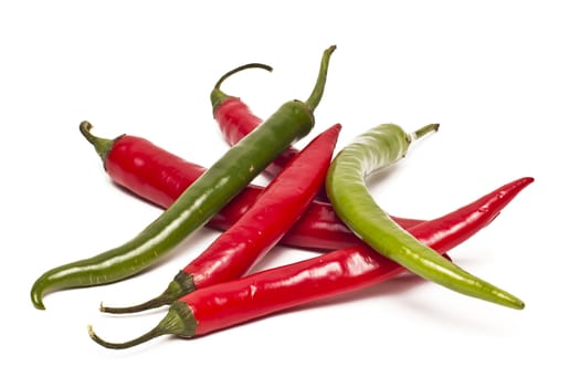 Chili pepper isolated on white background