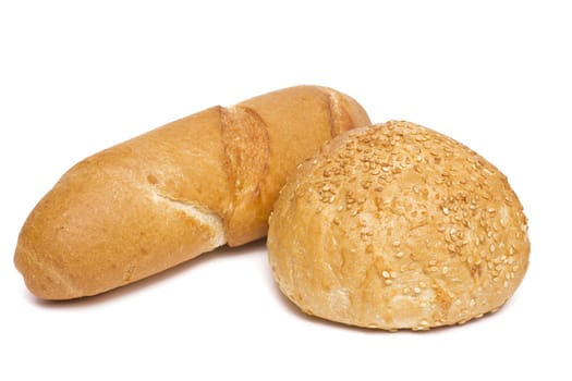 Buns isolated on white.