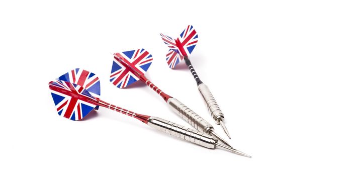 dart arrows on white background