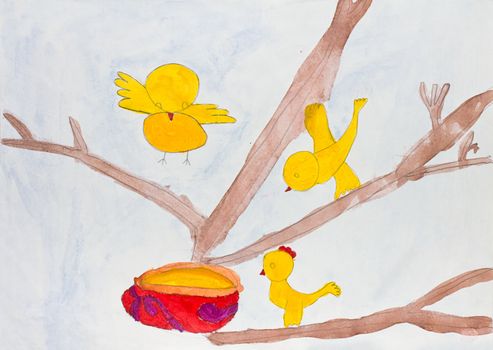 Preschool child's painting