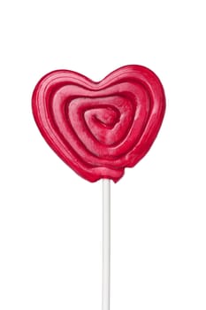 Sweet heart, isolated on white background.
