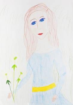child's drawing - girl