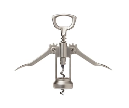corkscrew isolated on white