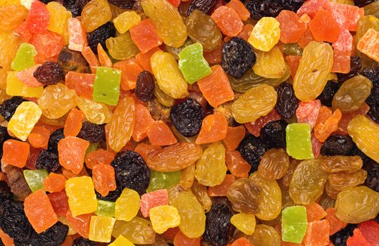 background of dried fruit slices
