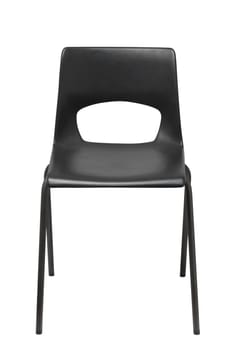 Black chair, isolated on a white background