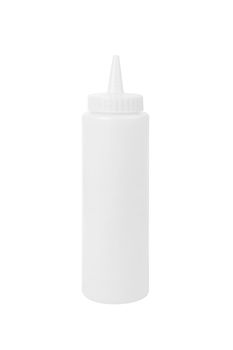 blank bottle on a white background