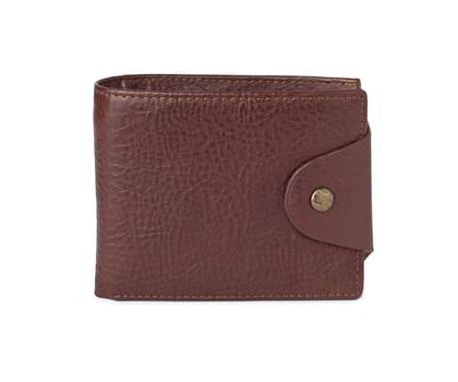 leather wallet against white background