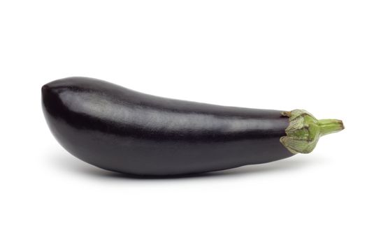Fresh eggplant isolated on white