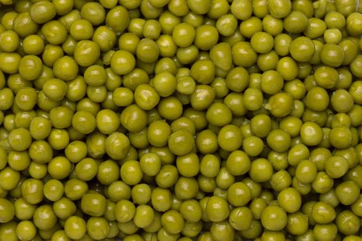 background of wet green peas