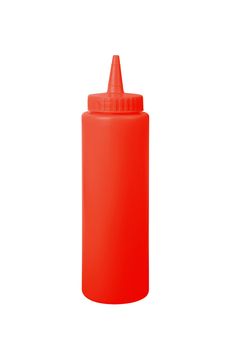 ketchup bottle on a white background