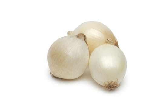 Onion on white background
