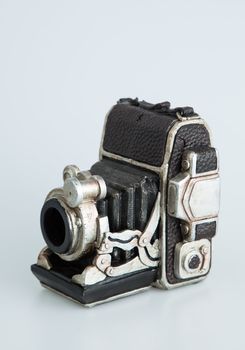 Vintage camera bank isolated