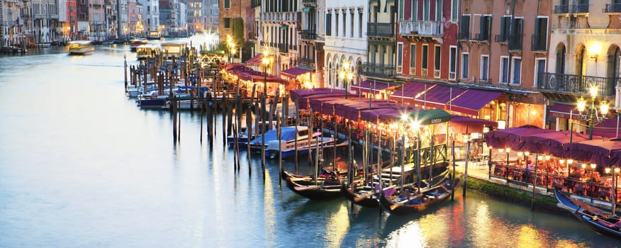 Panoramic view of amous Grand Canal, Venice 