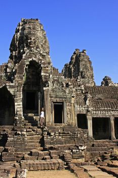 Bayon temple, Angkor area, Siem Reap, Cambodia