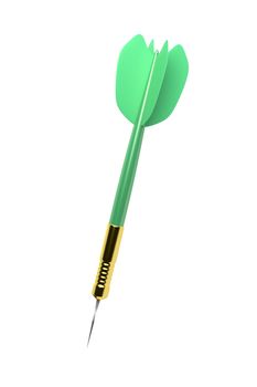 An image of a green dart arrow
