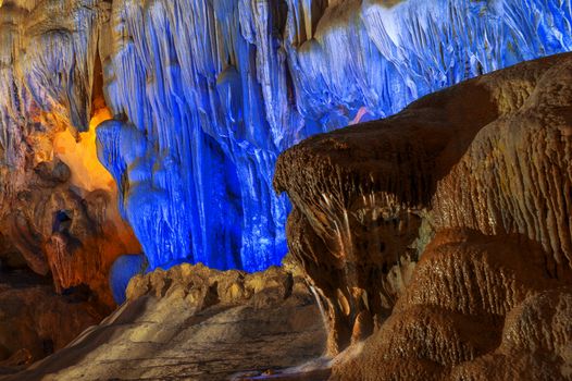 Dau Go Cave. Halong Bay, North Vietnam.