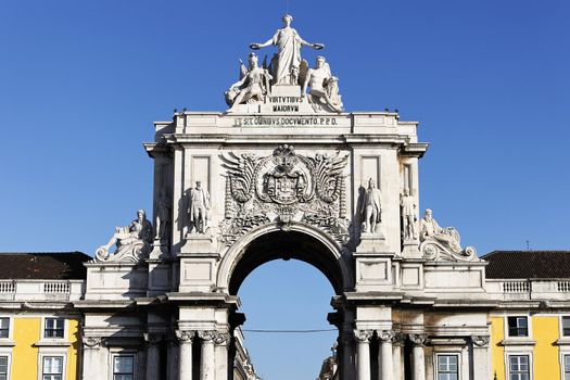 arch at commerce square at Lisbon, Portugal