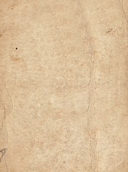 Old brown paper isolated on a white background.
