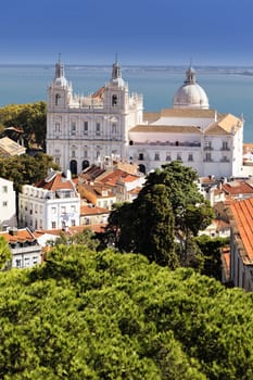 famous Church of St. Vicent in Lisbon, Portugal