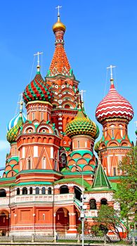 Saint Basil's Cathedral in Moscow, Russia