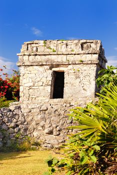 Photo of the Mayan ruins in Tulum Mexico.