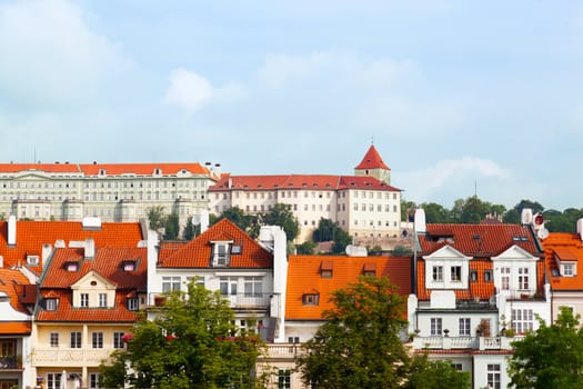 Czech republic, Prague, look on Gradchana and the Vltava River