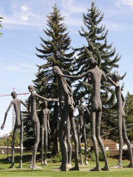 Sculpture in Calgary in Alberta, Canada