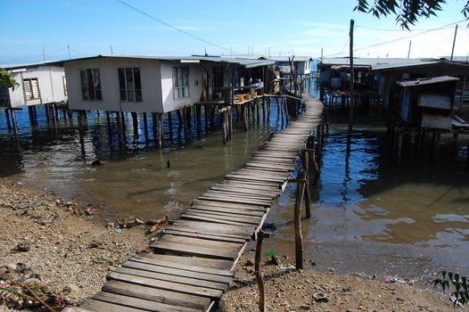 Village on water, Papua New Guinea