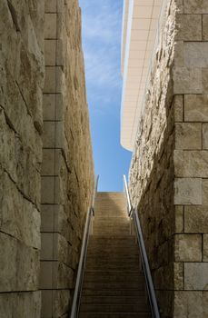 Stairway leading up to the sky.